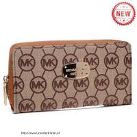 michael kors jet set monogram groot bruin portefeuilles Handtassen Solden ckjm9110